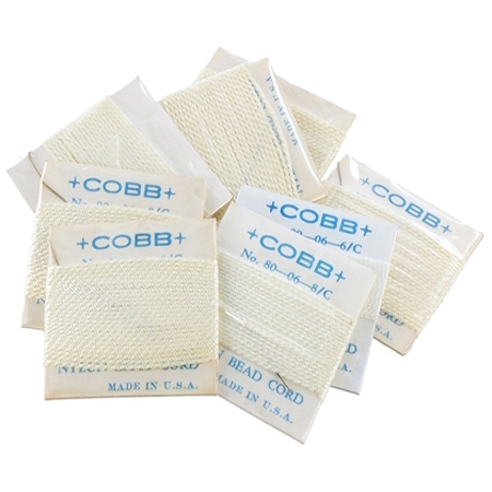 Beadstring - Cobb Nylon Bead Card, Size 8