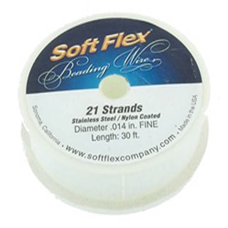 Soft Flex Fine .014 inch (.36mm) Diameter Wire - Steel Silver
