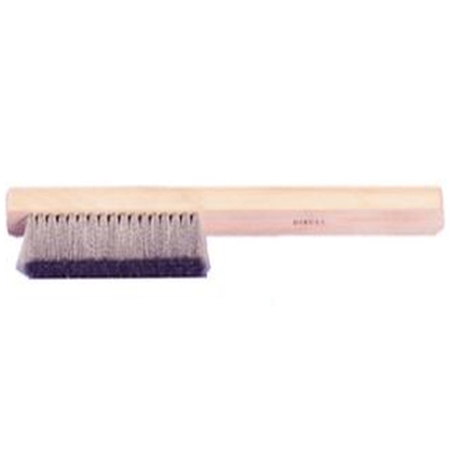Grobet USA® Steel Scratch Brush with Wood Handle | Powerful Cleaning Tool