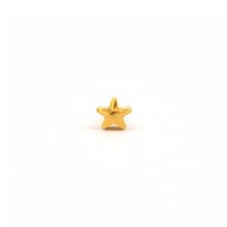 Gold Plated Regular Star Stud Earrings