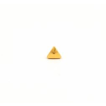 Gold Plated Regular Triangle Stud Earrings