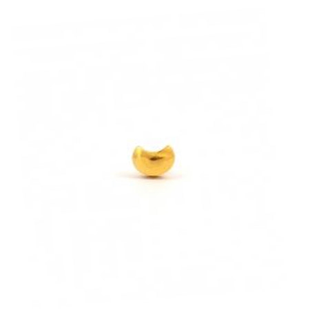 Gold Plated Regular Full Moon Studs Earrings
