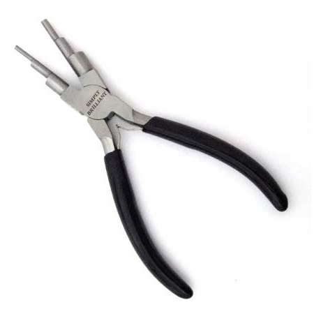 Simply Brilliant 6-in-1 Bail Making Plier, Wire Looping Plier Non-Slip 2-9mm