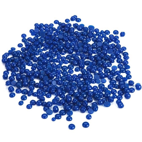 Wax Injection Beads Blue Zircon
