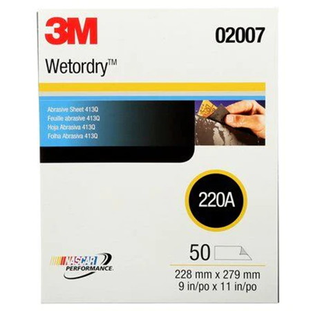 3M Wetordry Paper Sheet 431Q - Silicon Carbide Abrasive - Wet and Dry Applications