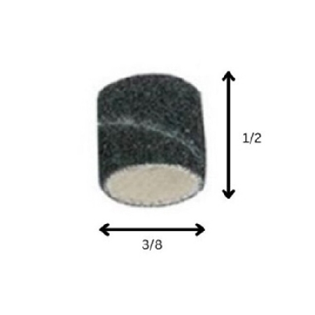Silicon Carbide Fine Grit Abrasive Bands - 3/8" x 1/2" - Close-up view showcasing grit size and band profile.