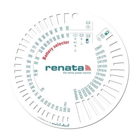 Durable Plastic Battery Size Checker For Renata Batteries