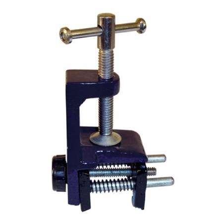 Watch Vise With Bench Clamp Holding A Luxury Watch For Repairs