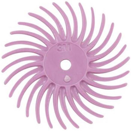 3M 9/16" Radial Bristle Disc, Pumice, Pink