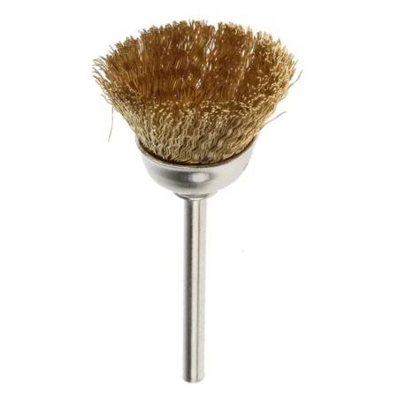 Mandrel Mounted Cup End Brushes Brass