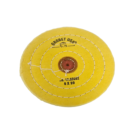 PREMIUM STITCHED YELLOW TREATED BUFFS, (DIA. 5 in.)