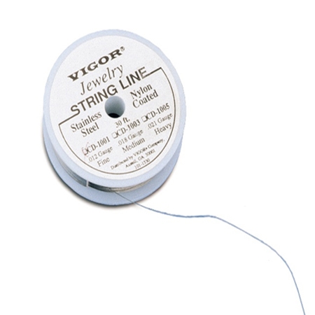 Vigor Jewelry String Line Bead Cord Fine (.012/.30mm) -Jewelry making  Nylon Coated wire, Bead Stringing, Jewelry making, Rosenthal