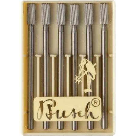 Busch® Burs Cylinder Square Single Cut #009 – Precision Tungsten