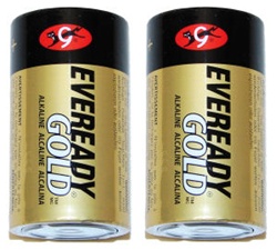 D Battery Gold Alkaline