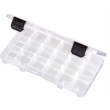 18 Compartments Detachable Plastic Transparent Storage Jewelry Tool Component Box