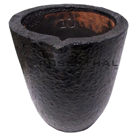 High-Heat Clay Graphite Crucible #10 for Melting Gold, Silver, and Other Metals