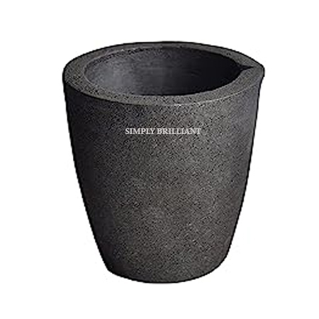 Simply Brilliant Clay Graphite Crucibles #4 - for Melting and Casting Metals