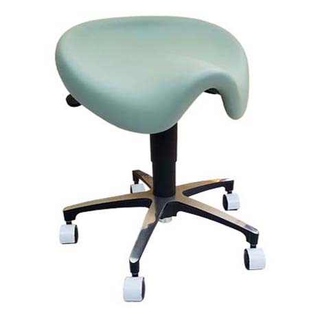 Ergonomic Rolling Saddle Hydraulic Stool – PU Leather Comfort with 360° Swivel & Adjustable Height