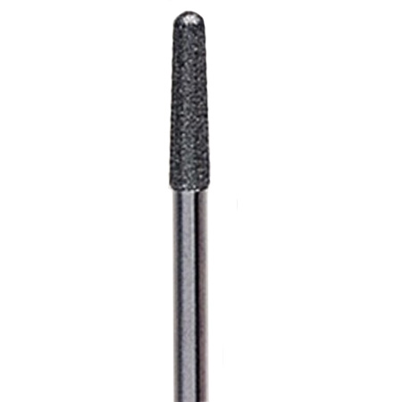 Diamond Bur 3 x 12mm Medium/Fine grit with 3/32″ stainless steel shaft, designed for precision carving and shaping of stone, metal, and glass.