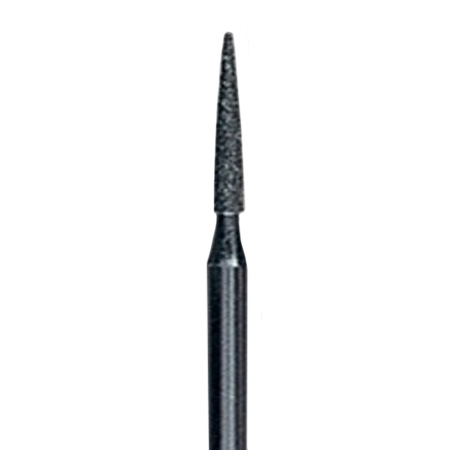 Diamond Bur 1.5 x 10mm Medium/Fine with 3/32″ stainless steel shank for precision detailing, carving, and finishing in stone, metal, glass, and ceramic.