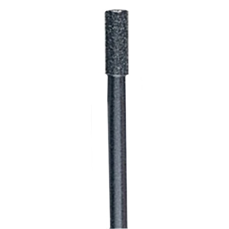 Close-up image of Diamond Bur 2.5 x 7mm Medium Fine with medium/fine diamond grit on stainless steel shank, designed for precise carving and shaping in jewelry, dental, and model making.