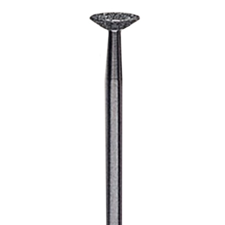 Diamond Bur 6 x 2mm Medium/Fine – precision rotary tool with long shank and electroplated diamond grit for jewelry, dental, and stone carving applications.