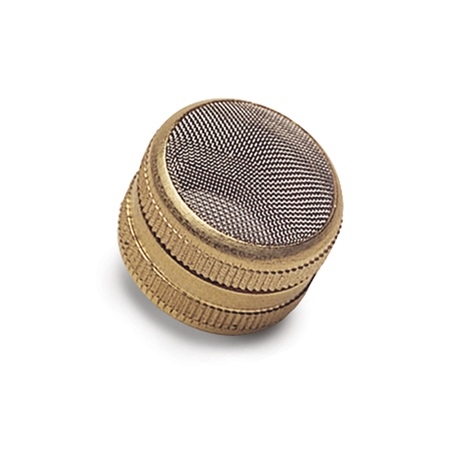 Ultrasonic cleaner basket made of brass and stainless steel mesh, ideal for holding small parts during cleaning.