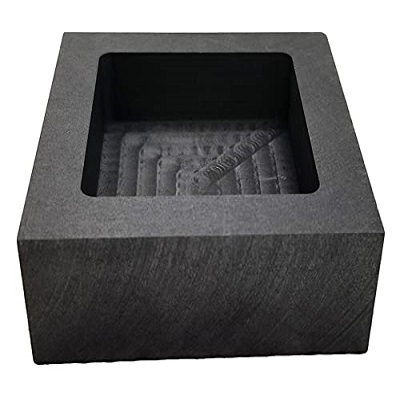 GraphitePro 6-inch ingot mold for casting 500g of metal, showcasing heat-resistant graphite construction