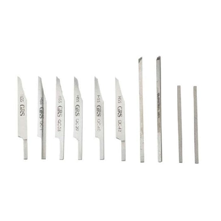 10-Piece GRS Engraver's Graver Assortment – HSS and Carbide Gravers for Jewelry and Metal Engraving