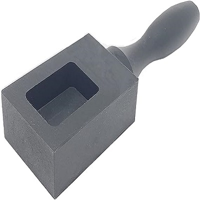 CastMaster gray cast iron ingot mold with 50g capacity for precious metal casting