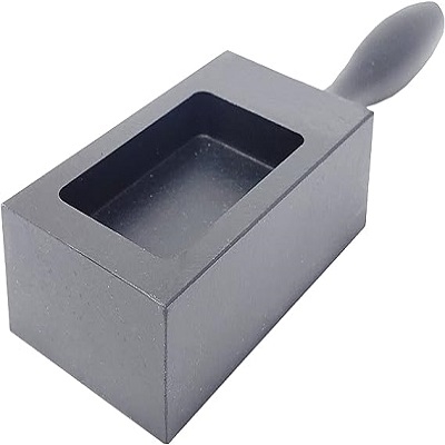 Gray Cast Iron Ingot Mold with 100g capacity for jewelry casting and metal refining