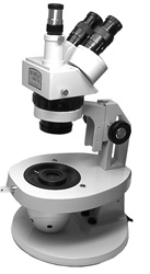 Gemological Stereo Microscopes with Trinocular Zoom Body