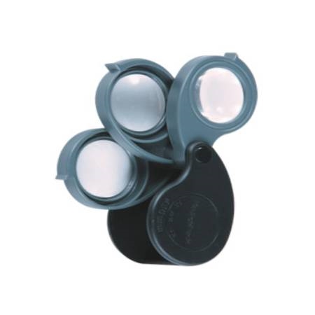 Triple Pocket Magnifier 5-10-15X