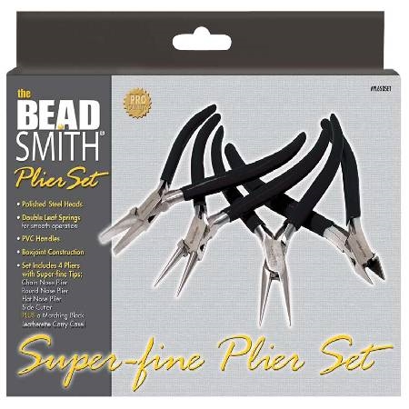 Beadsmith Super-Fine Plier Set | Jewelry Making Pliers | Craft Pliers