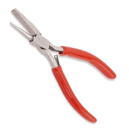 EuroTool® 5-1/4" Flat & Half-Round Nose Jewelry Pliers for Wire Shaping