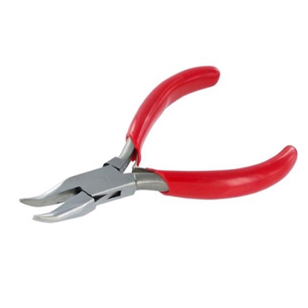 JEWELERS BENT CHAIN NOSE PLIER 5"