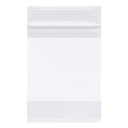 6x9 PVC Zipper Bags | White Block | Resealable Bags
