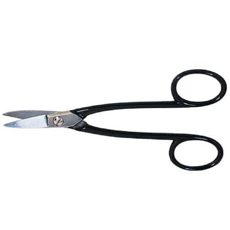 Jeweller's snips curved, with scissor handles 180mm