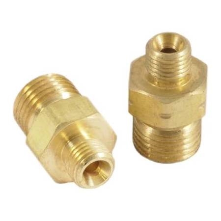 High-quality oxygen and acetylene hose couplers made from durable brass. Ideal for welding, cutting, and brazing tasks.