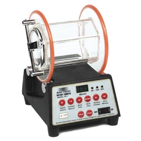 RayTech Programmable Rotary Tumbler 220V 2Kg Jewelry Polishing Machine With Transparent Barrel