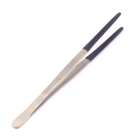 Plastic Coated Long Steam Tweezer 8Inch Tips for Jewelry Cleaning