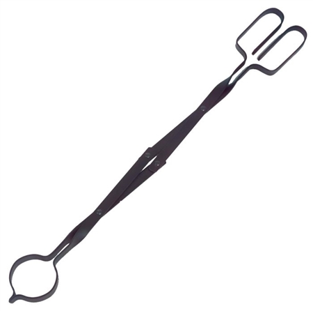 26" Black Steel Scissor Tongs – Hearth, Fire Pit & Crucible Handling Tool