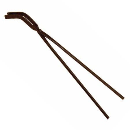 Bent Crucible Tongs 19 Inch – Heavy-Duty Coated Steel Tongs for Jewelers & Metal Casting