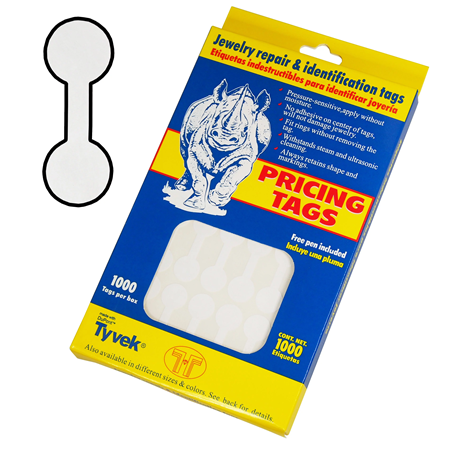 Elephant Hyde Tags Reg Size White