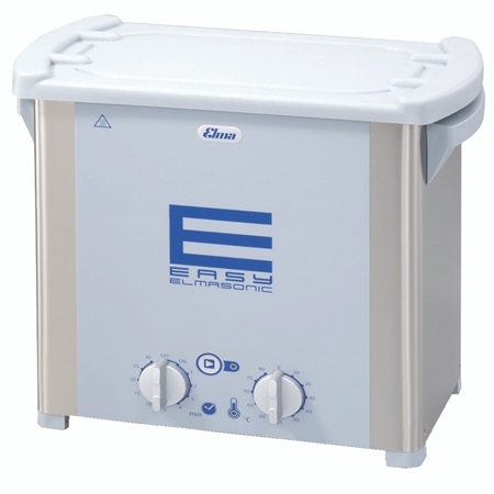 Elma Easy 40H Ultrasonic Cleaner, 1.1 Gallon, 37kHz, Heated Stainless Steel Tank, LED Display, Rotary Timer.