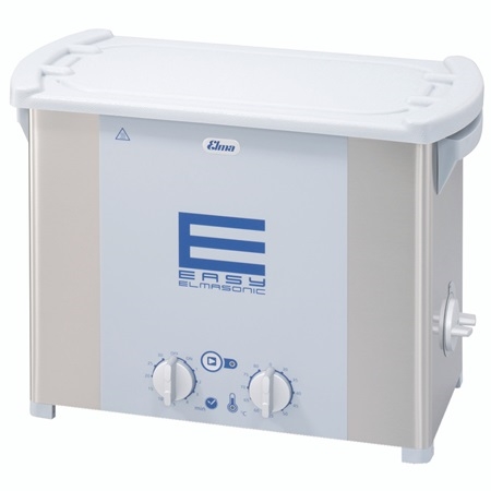 Elma Easy 60H Ultrasonic Cleaner, 1.5 Gallon, 37kHz, Heated Stainless Steel Tank, LED Display, Rotary Timer.