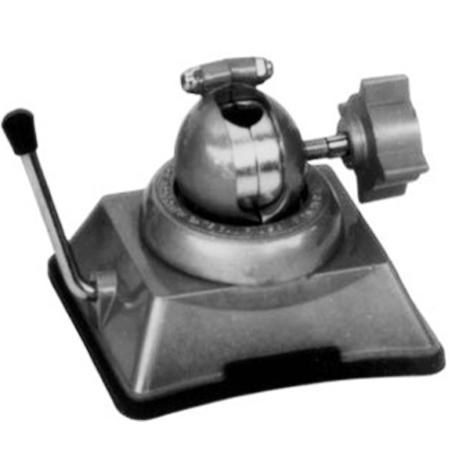 PanaVise Vacuum Base with 360° rotating head and non-marring nylon jaws for precision workholding