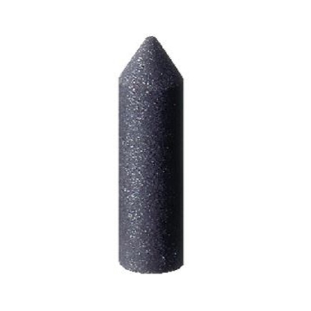 Black Silicone Bullet 6mm Medium - Jewelry Making Bead - Close-Up