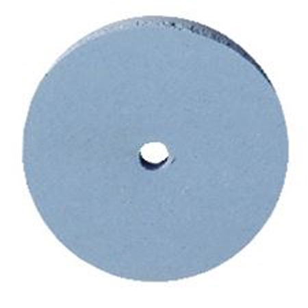 5/8-inch Light Blue Fine Silicone Polishing Wheel for professional jewelry finishing on precious metals
