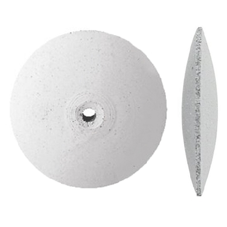 7/8-inch White Coarse Grit SiliconeCarbide Knife Edge Polishing Wheel for Jewelry Finishing